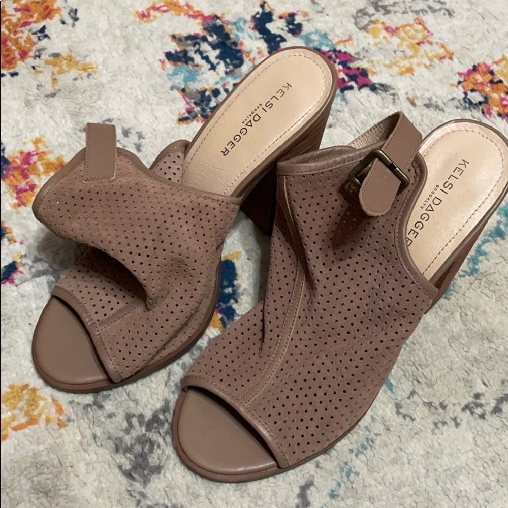 Kelsi Dagger Suede Wedges